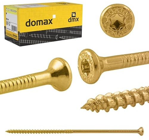 DMX Holzschrauben Torx 5x40 - Spanplattenschrauben - Schrauben 200er Set | Senkkopfschrauben - Konstruktionsschrauben - Schrauben Set - Terrassenschrauben - Torx Set - Holzbauschrauben - Wood Screws
