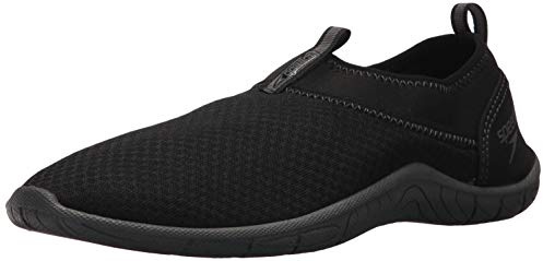 Speedo Mens Tidal Cruiser Water Shoe, Black/Dark Gull Grey, 9 US