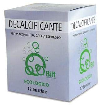 12 Bustine Decalcificante Ecologico Bilt Per Macchine Da Caffe' Espresso