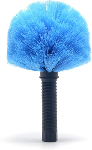 EVERSPROUT 8-10 Feet Standing Reach | 1.5-to-3 Foot Cobweb Duster and Extension-Pole Combo & Lightweight 3-Stage Aluminum Pole | Hand-Packaged Indoor/Outdoor Use Brush Attachment