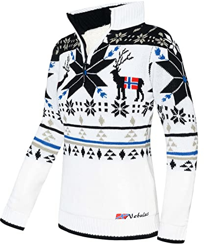 Nebulus Strickpullover mit Kunstfell Fria Damen
