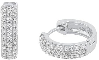 s.Oliver Ohrringe 925 Sterling Silber/Edelstahl Damen, Ohrschmuck, Kommt in Schmuck Geschenk Box