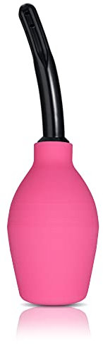 TopQuaFocus 294 ml Klistierbirnen-Set für Männer und Frauen Darmreinigung, Analdusche, Vaginaldusche, Dusche Einläufe, 11,9 cm Spitzen (rot)