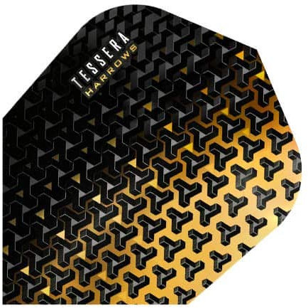 Harrows darts flights, tessera, gold