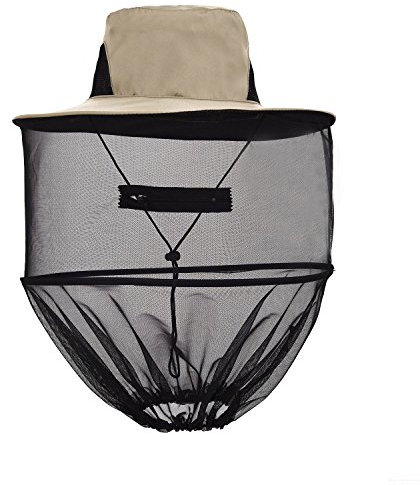 FakeFace Imkerhut mit Schleier Mückennetz Cowboyhut Moskito Kopfnetz Hut Faltbar Angler Netz Hut Fischerhut Sonnenhut Gartenhut Imker Zubehör Imkerkleidung