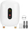 Mini scaldabagno elettronico istantaneo con display LCD, scaldabagno elettrico per casa, e doccia, riscaldamento rapido 3S [classe energetica (220 V)