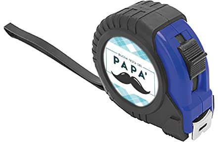 Metro a nastro personalizzato Idea regalo Festa Del Papà babbo dad Amore Natale Compleanno perfetto per ogni occasione padri nonni fai da te famiglia 5metri blu