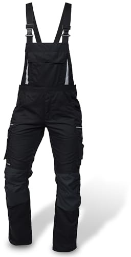 PUMA Workwear Latzhose Herren mit Multifunktionstaschen - Arbeitshose mit verstärktem Nylon Gewebe - Berufsbekleidung für Mechaniker, Handwerker, Elektriker und viele mehr