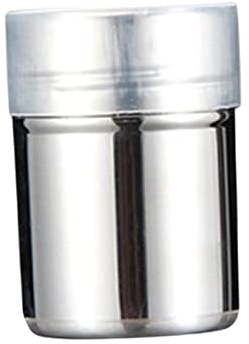 Colcolo Stainless Steel Chocolate Shaker Flour Sprinkler Icing Sugar Coffee Pepper Shaker for Baking chocolate Drinks, small