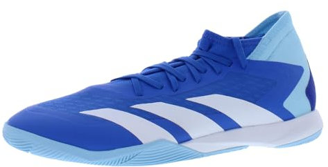 adidas Unisex Predator Accuracy.3 Indoor Soccer Shoe, Bright Royal/White/Solar Red, 9