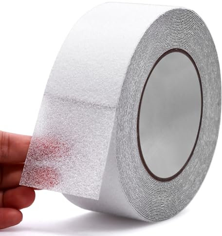 Piuluvor® Antirutsch Klebeband 10 m × 5 cm Transparent Antirutschband Selbstklebend Antirutschband Wasserdicht Antirutsch Treppenstufen für Innen- und Außenbereich