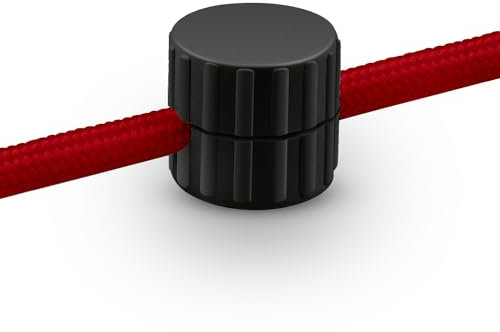 QuirkLz Set di 12 Decentratore Parete e Soffitto, Decentratore da Soffitto, decentratore lampadario, Ideali per Montaggio cavo elettrico Fai da Te - Include Viti e Tasselli