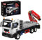 Mould King 17063 Technik Ferngesteuert Kran LKW Klemmbausteine Pneumatischer Kranwagen Bausteine mit Ladekran Truck ModellBausatz Geschenk für Erwachsene(2530 Teile)