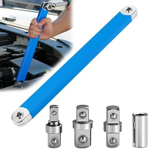 Clé D'extension Décalée, Télectricité d'extension Décalée, Outil à Douille Prêt à Percussion avec Adaptateur d'entraînement 1/2, 1/4 et 3/8, clé d'extension Offset