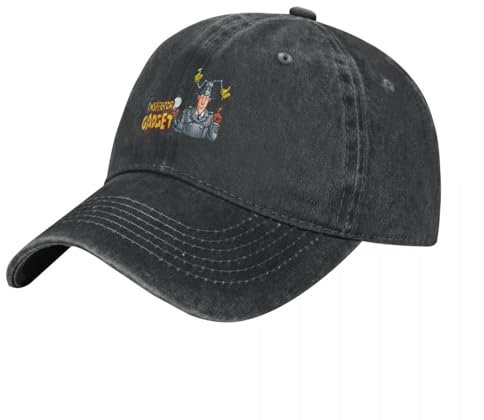 ROBEIUO Inspector Gadget Dibujos Animados del Inspector Gadget Disfraz del Inspector Gadget Sombrero de Vaquero Ropa de Calle Gorra de Rugby Gorra de Pesca Sombreros para Mujeres y Hombres