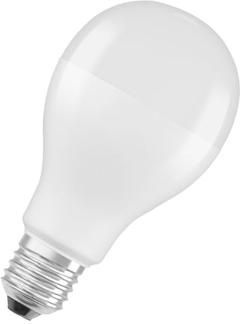 Osram LED Star Value Classic A150 LED-Lampe für E27-Sockel, Glühlampenform, FR, 2452 Lumen, warmweiß (2700K), Ersatz für herkömmliche 150W-Glühlampen, nicht dimmbar | 1 x LED Leuchtmittel 68 mm Durchmesser 10.000 Stunden