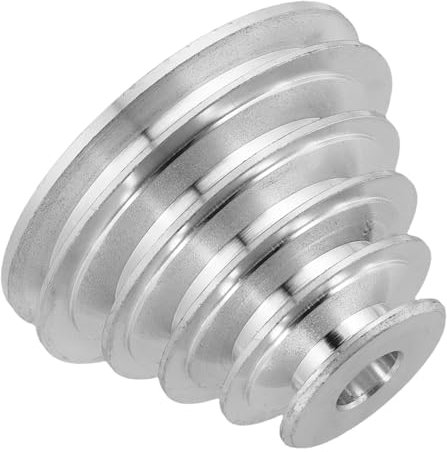 ABOOFAN Aluminium-stufenscheibe Für Tischbohrmaschine Stabiles Metallgetriebe Geräuscharm Verschleißfest Bohrer-gurtscheibe Einfache Montage Effiziente Kraftübertragung