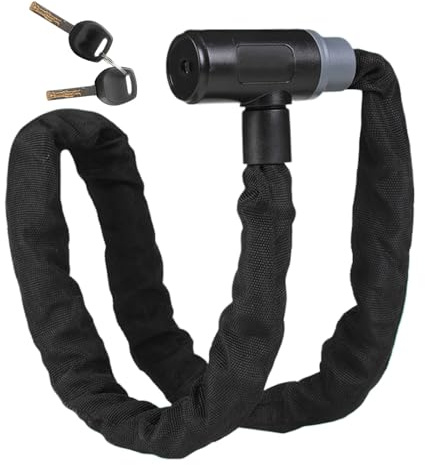 Bloqueo de cadena de bicicleta antirrobo-herramienta de bloqueo de alta seguridad para bicicletas de carretera, vehículos eléctricos y scooters | Equipo de prevención de robo duradero para viajeros