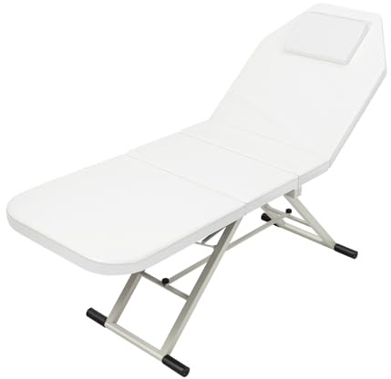 Massageliege ,Professionelles Massagebett faltbar – 250kg Tragkraft, verstellbare Rückenlehne, mit Atemloch & Nackenkissen, 180x60cm.Es eignet sich für professionelle Massagetherapeuten, Masseure