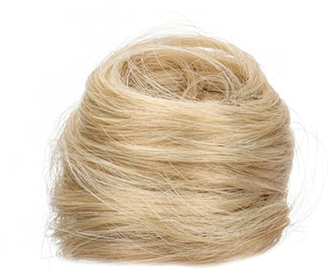 Messy Bun hårstycke, falsk byn förlängning, lockigt scrunchies hårdelar, volumizing ponytail extensions för styling, resor, dejting, födelsedagsfest, bröllop, flickor, 6,7 x 6,1 cm