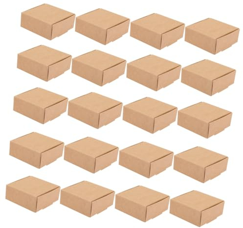 ARTSEWPLY Kraftpapier Geschenkboxen 20 Stück Klein Zusammenklappbar Langlebig Für Seifen Süßigkeiten Verpackung Versand Kartons Faltbar Handlich Für Selbstgemacht Geschenke