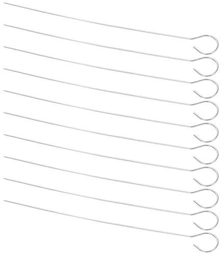 VALICLUD Lot de 30 Brochettes en Acier Inoxydable 25X20 CM pour Barbecue Réutilisables pour Viandes et Légumes Accessoires de Grillades Pratiques et Solide pour Cuisson Légère au