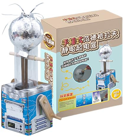 Kit de générateur STEM - Générateur à manivelle - Jouet d'expérimentation pédagogique Portable - Kit d'apprentissage de la Science créative Durable pour, Adolescents, Adultes, interactifs