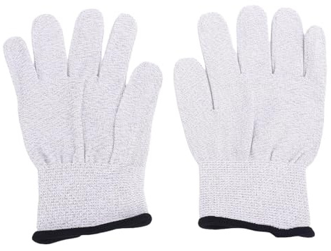 KKPLZZ Gants Conducteurs, Fibre D'argent en Nylon 280D pour une Réduction Statique avec un Confort Respirant, pour la Manipulation de Circuits Imprimés D'assemblage électronique de
