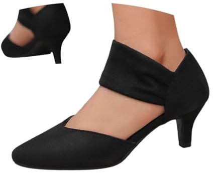 Trachtenschuhe Damen Elegant Pumps Brautschuhe Bequeme Geschlossene Spangenpumps Plateau Absatzschuhe Breite Füße Blockabsatz Hochzeiten Schuhe Weite H Keilpumps