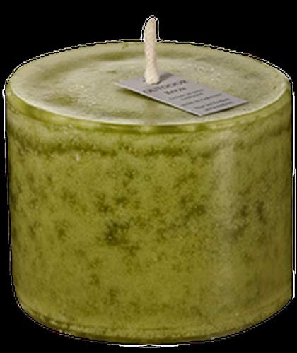 Unbekannt Mosaik Outdoor XXL Kerze 10x15 cm Basic Olive 01015230