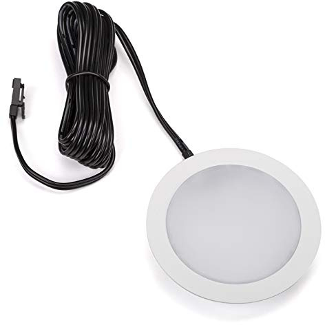 SOTECH 3 x LED infälld spot GIULIA 12V 3W varm vit - 2700K / 65 x 12 mm/hölje vit Infälld möbel spot Ultraslim