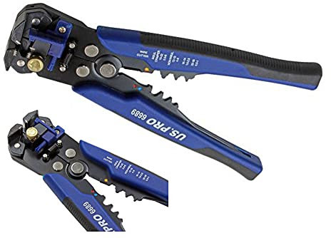 US Pro 3 in 1 Automatic Wire Strippers & Crimper Pliers, Self Adjusting 0.2-6mm