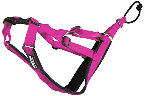 Neewa Adjustable Sled Pro Harness - Small, Pink, Dog Pulling Harness for Large Breeds & Giant Dogs, Great for Dog Joring