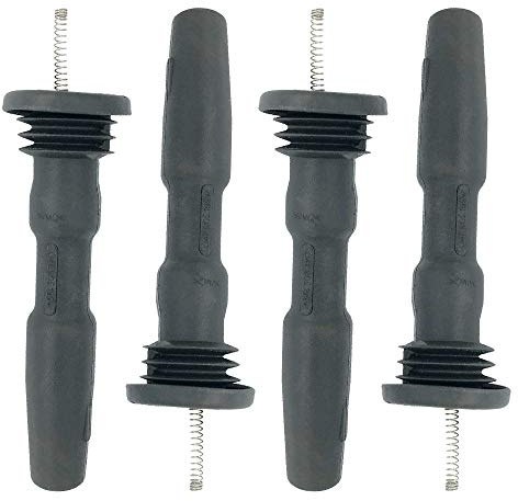 4 Stücke 04E905199A Kompatibel Zündspule Gummistiefel für V-W Polo Golf VI VII Jetta IV Beetle A1 A3 A4 A5 Q2 Q3 S-EAT S-KODA 1.2T 1.4T 1.6L 2010- (Schwarz)