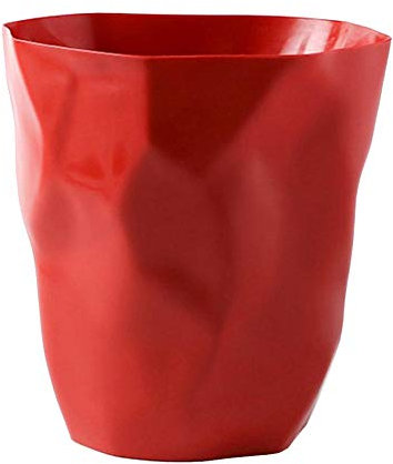 AHSNJ Corbeilles À Papier Mini Poubelle en Plastique Poubelle De Table Cendrier Poubelle Cuisine Chambre Rouge