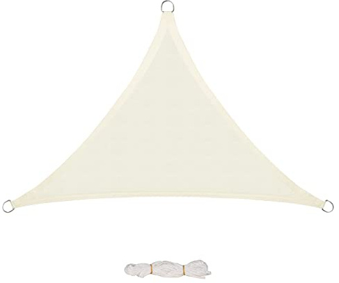 EUGAD Tenda a Vela Ombreggiante Parasole Protezione HDPE Raggi UV 95% per Esterno Giardino per Esterno, Giardino e Terrazza, Piscina