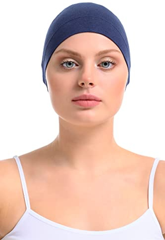 Bonnet en bambou pour femmes – Bonnet pour chimiothérapie en cas de perte de cheveux, bonnet de nuit respirant, couvre-chef en bambou et coton pour le cuir chevelu sensible, bonnet de sommeil pour
