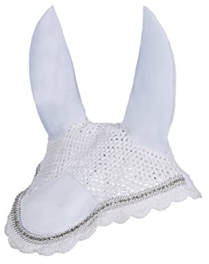 HKM Sparkly Fliegenhaube 1200 Weiß Warmblut