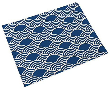 Manteles Individuales Beis Azul Real Mantel Individual Algodón y Lino Lavable Salvamanteles Individuales Resistente al Calor Bajoplatos Individuales Mesa Tapetes para Mesa 30x45cm 4 Pcs