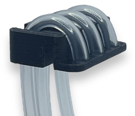 Generisch Schlauchhalter für Dosieranlage 3-Fach Dosierschlauch Luftschlauch Aquarium (Glasstärke Aquarium: 15mm)