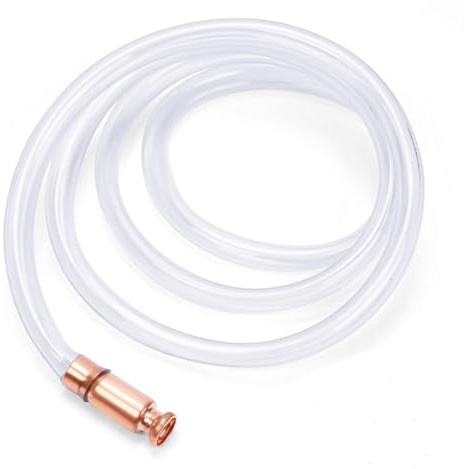 Schüttelpumpe, Schüttelschlauch 200cm Länge Schlauchpumpe PVC Handpumpe Benzin Transparent Pumpenschlauch zum Umfüllen von Flüssigkeiten Diesel Benzin Öl Wasser