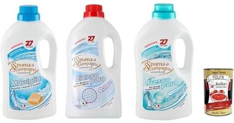 Italian Gourmet Testpaket Detersivo Lavatrice Marsiglia flüssig 3 x 1215ml
