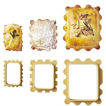 Betty Bossi Krapfen-Ausstecher - 3er-Set verschiedene Größen klein mittel groß Blätterteigkissen Empanadas Gebäck Küchenhelfer Backen Zubehör Kunststoff