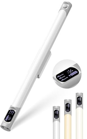 GOODEA Luce LED Sottopensile Cucina con Sensore di Movimento, 2200mAh Luce Armadio LED Senza Filo, USB Ricaricabile Dimmerabile per Cucina, Scale, Corridoio, Garage (1)