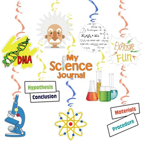 Wissenschaft Luftschlangen Geburtstag Deko Experimente Spiralen Physikalisch Chemisch Hängedeko Wissenschaftliche Party hängende Wirbel Geschenk