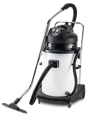 G.I.V. - Reinigungstechnik Nass und Trockensauger HL 60 – Industriesauger, leistungsstarkes Saugsystem mit 2x1000W Motoren, 60L Fassungsvermögen, Schlauch & Wassersaugdüse - Reinigungsmaschine Boden
