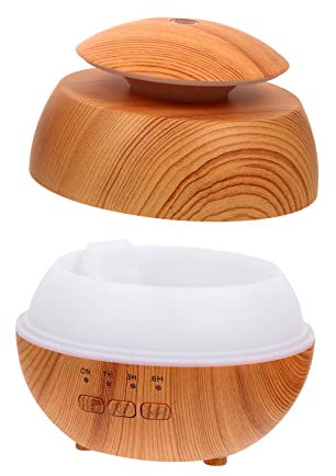 ULDIGI Diffusore Di Aromi e Umidificatore Silenzioso Diffusore Di Oli Essenziali Con Luce Led Per Casa Ufficio e Yoga Atmosfera Rilassante e Protezione Da Surriscaldamento