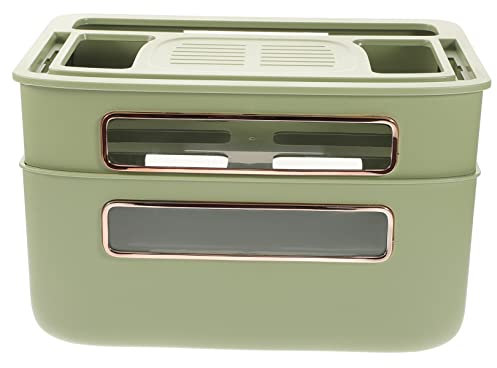 KONTONTY Router-aufbewahrungsbox Mit Sichtfenster Netzkabel-managementbox Steckdosenleistenhalter Für Home-Organization Kabel-Organizer-Box