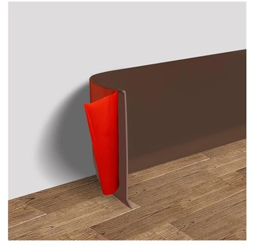 Battiscopa 1pc Battiscopa 3.0 metri Battiscopa in PVC morbido Battiscopa in plastica Battiscopa impermeabile Adesivo da parete Linea di rivestimento della parete Anti-collisione Per Cucina Per Bagno(D