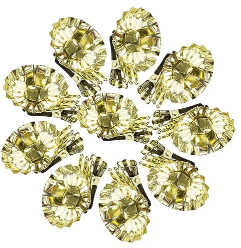 SEWOART 10 Stück Metallkerzenhalter-Clips Für Weihnachtsbaum Weihnachtsdeko Zum Basteln Und Tischdekoration